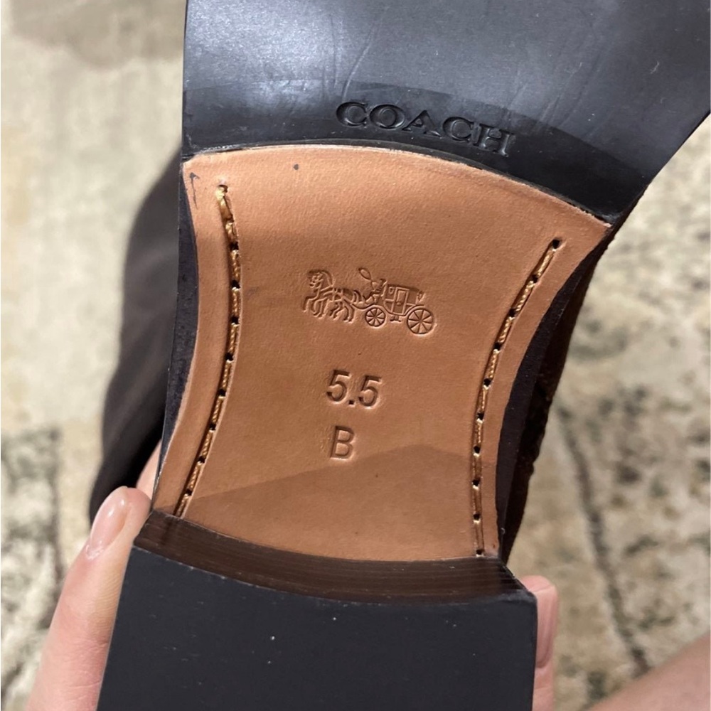 New coach over knee suede boots - Picture 4 of 4